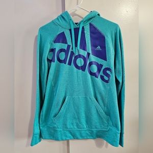 Adidas Women's Large Blue Pullover "The Go-To Hoodie"